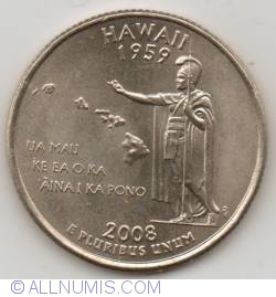 Image #2 of State Quarter 2008 D - Hawaii