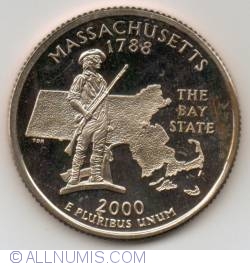 Image #2 of State Quarter 2000 S - Massachusetts