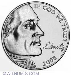 Image #1 of Jefferson Nickel 2005 P Bison