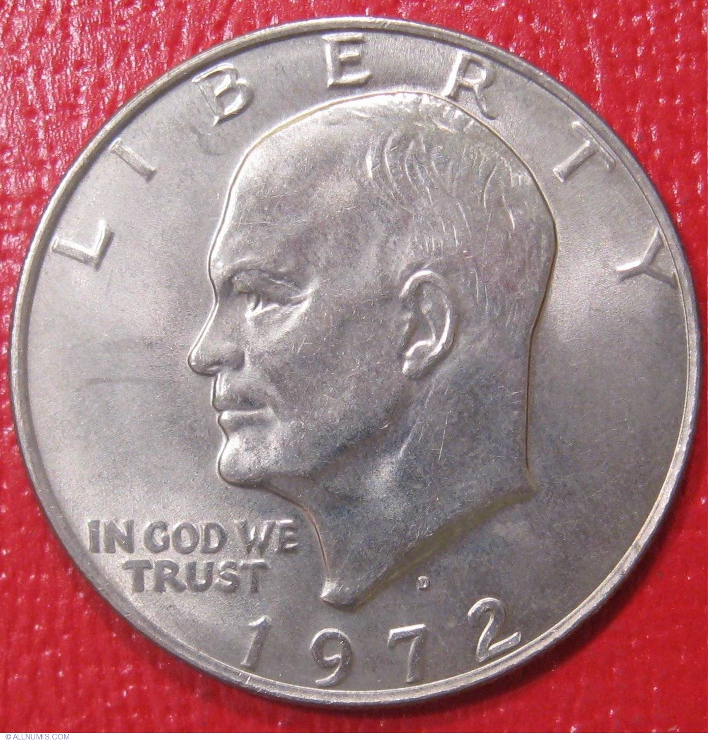 eisenhower dollar coin 1972 how much silver