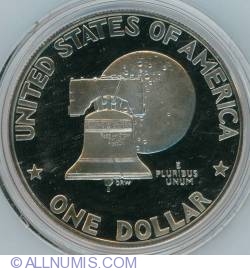 Image #2 of Eisenhower Dollar 1976 S - Type I Squared  T 