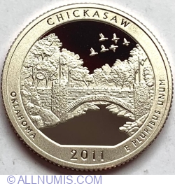 Image #1 of Quarter Dolar 2011 S - Oklahoma Chickasaw