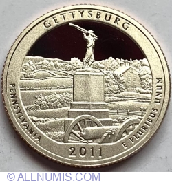 Quarter Dollar 2011 S - Pennsylvania Gettysburg