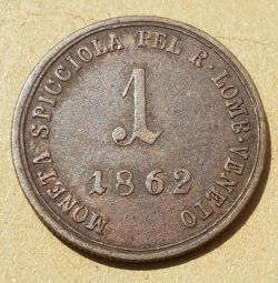 1 Soldo 1862 A