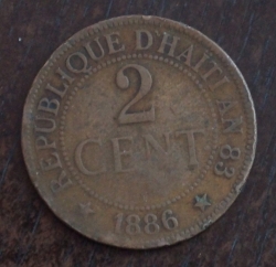 2 Centimes 1886
