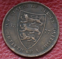 Image #1 of 1/12 Shilling 1877 H