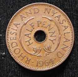 1/2 Penny 1964