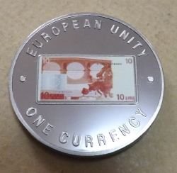 Image #2 of 1000 Kwacha 1998 - Unitatea Europeana - 10 Euro revers