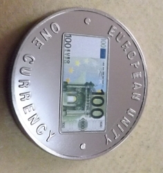 Image #2 of 1000 Kwacha 1998 - Unitatea Europeana - 100 Euro avers