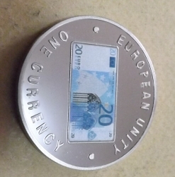 Image #2 of 1000 Kwacha 1998 - Unitatea Europeana - 20 Euro avers