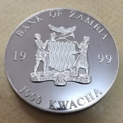 Image #1 of 1000 Kwacha 1999 - Unitatea Europeana - 200 Euro avers