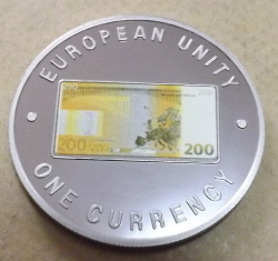 Image #2 of 1000 Kwacha 1999 - Unitatea Europeana - 200 Euro avers