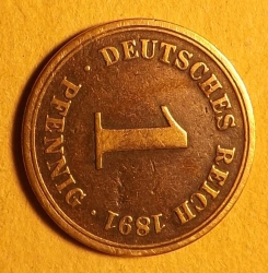1 Pfennig 1891 A