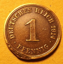 1 Pfennig 1914 G