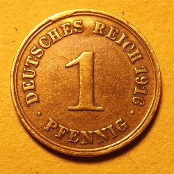 1 Pfennig 1916 F