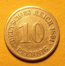 Image #1 of 10 Pfennig 1891 E