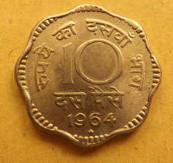 Image #2 of 10 Paise 1964 (B)