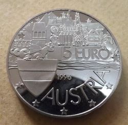 5 Euro 1996 - Aniversare 1000 ani Stat Austria