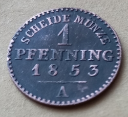 1 Pfennig 1853 A