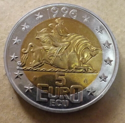 Image #2 of 5 Euro / ECU 1996 - Beatrix