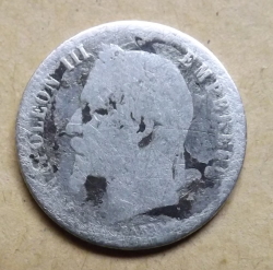 Image #2 of 50 Centimes 1865 BB