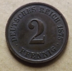 2 Pfennig 1875 F