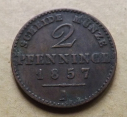 Image #2 of 2 Pfennige 1857 A