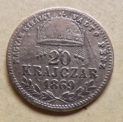 20 Krajczar 1869 KB