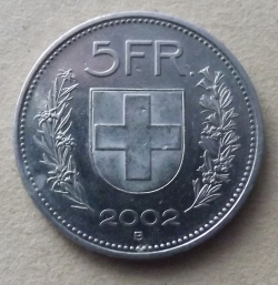 Image #2 of 5 Francs 2002
