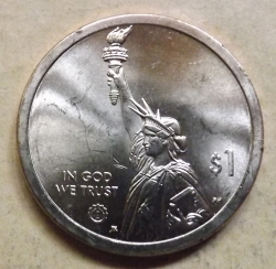 Image #2 of 1 Dollar 2019 P - Pennsylvania