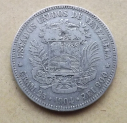 5 Bolivares 1904