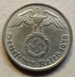 Image #1 of 5 Reichspfennig 1939 G