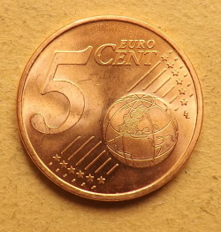 Image #2 of 5 Euro Cent 2023 D