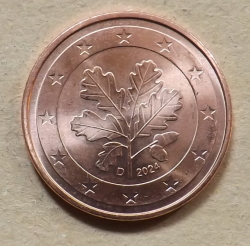 Image #2 of 5 Euro Cent 2024 D