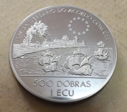 Image #2 of 500 Dobras / 1 Ecu 1993