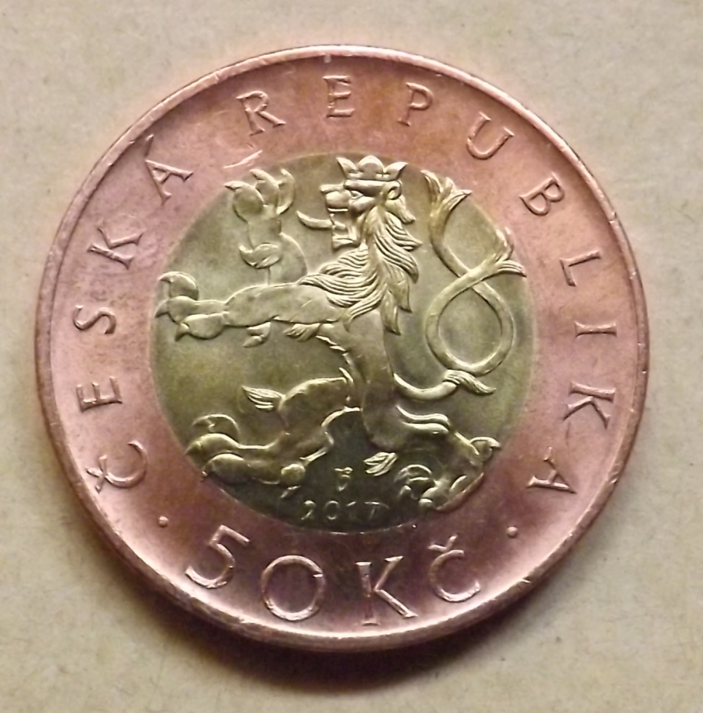 50 Korun 2017 Republic 2011 2020 Czech Republic Coin 42201