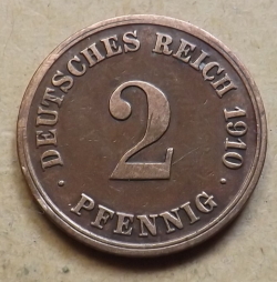 2 Pfennig 1910 E