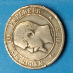 10 Centimes 1855 BB (Anchor)