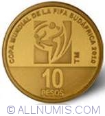 Image #2 of 10 Pesos 2010 - World Soccer Cup - South Africa