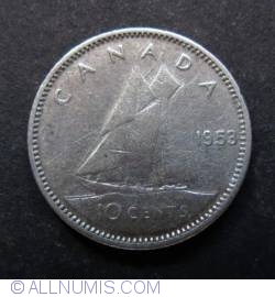 10 Cents 1953 (no strap)