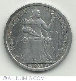 Image #2 of 1 Franc 1989