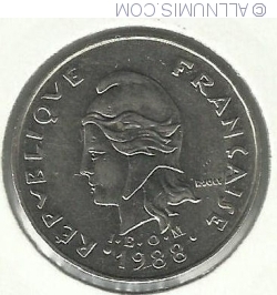 Image #2 of 20 Francs 1988