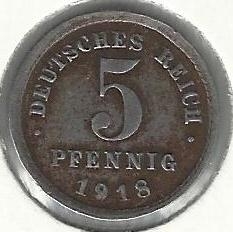 Image #1 of 5 Pfennig 1918 E