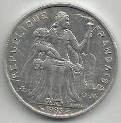 Image #2 of 5 Francs 1983