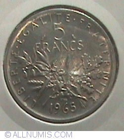 Image #1 of 5 Francs 1965