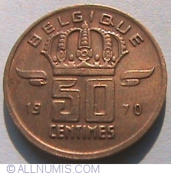 Image #2 of 50 Centimes 1970 (Belgique)