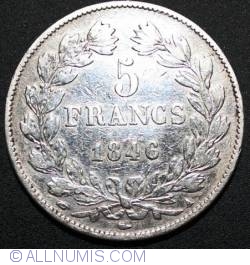 Image #1 of 5 Francs 1846 A
