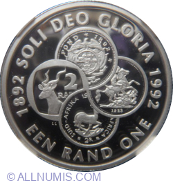 Image #2 of 1 Rand 1992 - Coinage Centennial