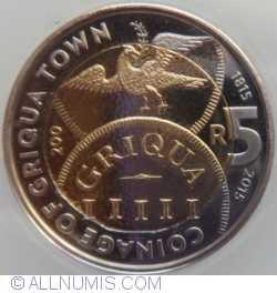 Image #2 of 5 Rand 2015 (Griqua Town Coinage Centenial - Circulating commemorative)