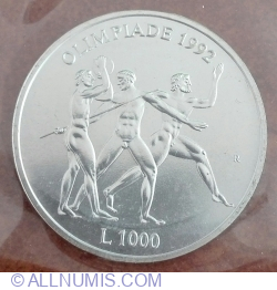Image #1 of 1000 Lire 1992 R